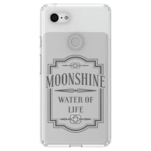 DistinctInk® Clear Shockproof Hybrid Case for Apple iPhone / Samsung Galaxy / Google Pixel - Moonshine - Water of Life