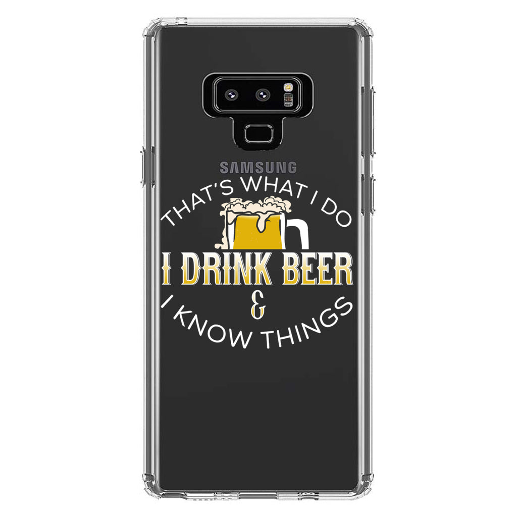 I Drink Beer & I Know Things Clear Shockproof iPhone Case, view 11