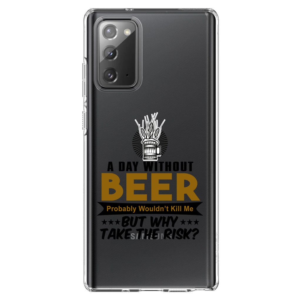 A Day Without Beer Why Take the Risk Clear Shockproof iPhone Case, view 8