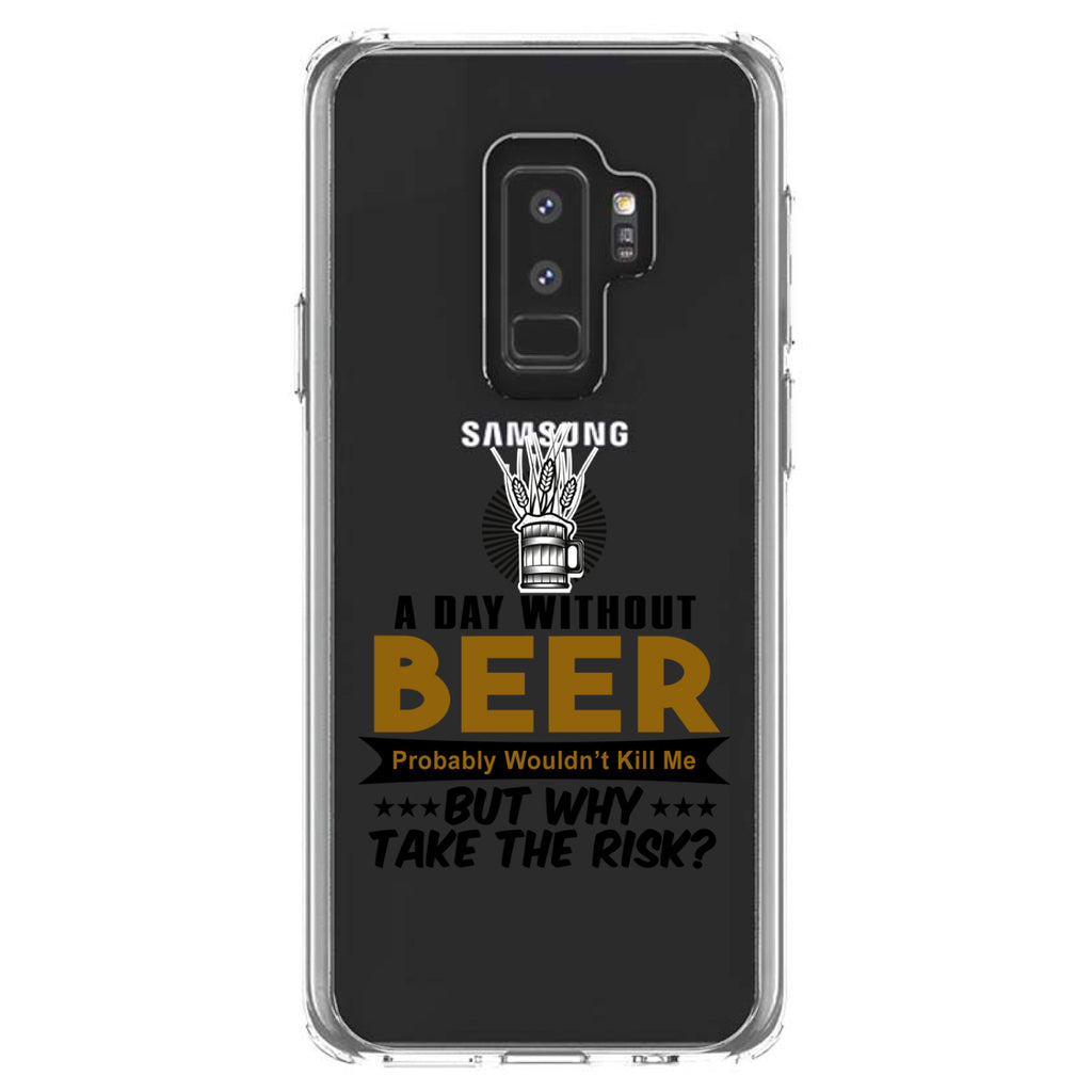 A Day Without Beer Why Take the Risk Clear Shockproof iPhone Case, view 20
