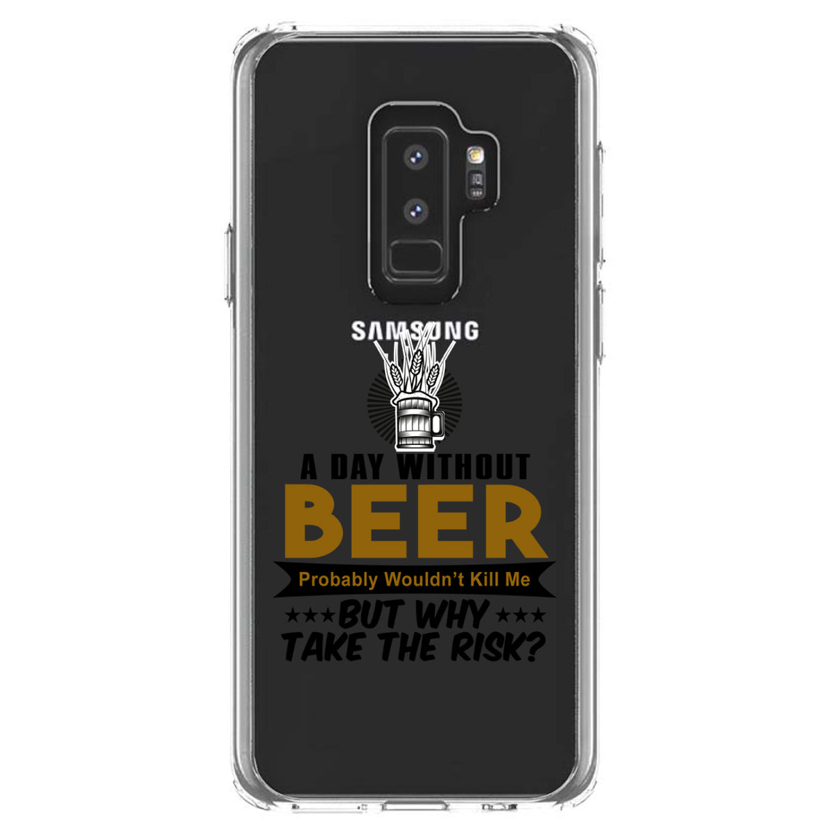 A Day Without Beer Why Take the Risk Clear Shockproof iPhone Case, view 20