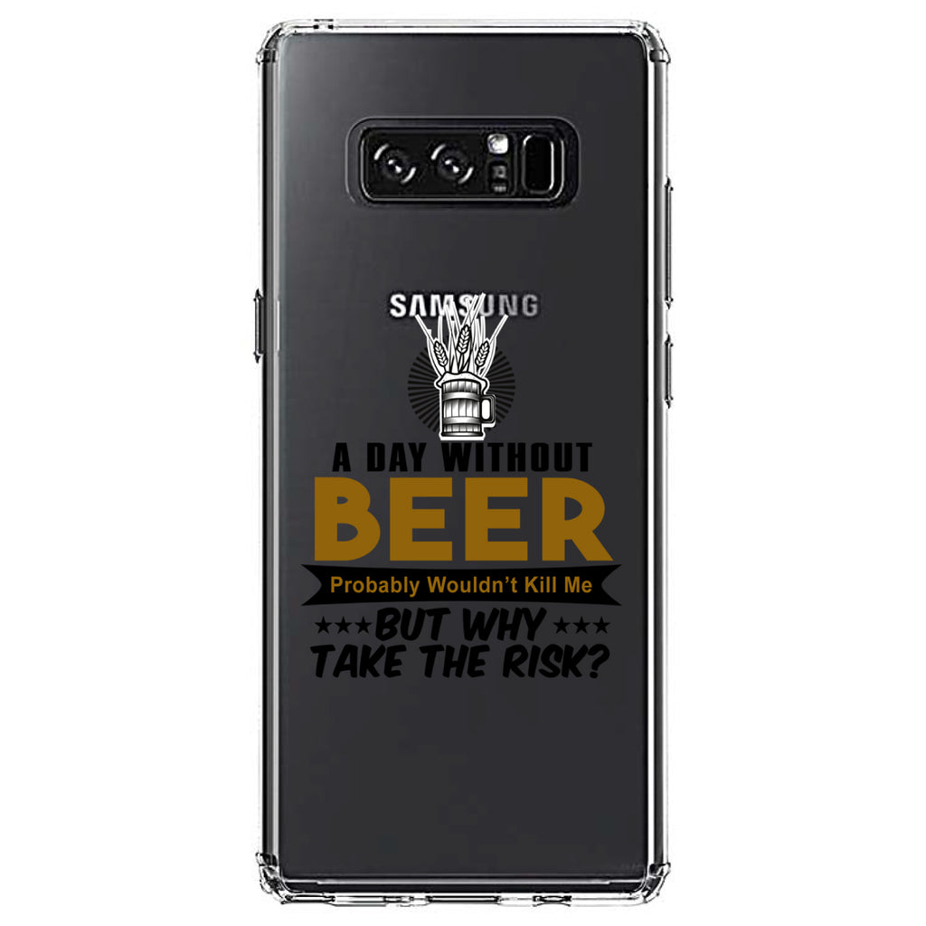 A Day Without Beer Why Take the Risk Clear Shockproof iPhone Case, view 12
