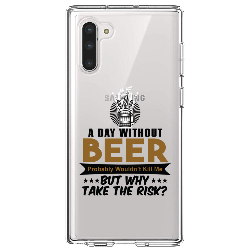 A Day Without Beer Why Take the Risk Clear Shockproof iPhone Case, view 9