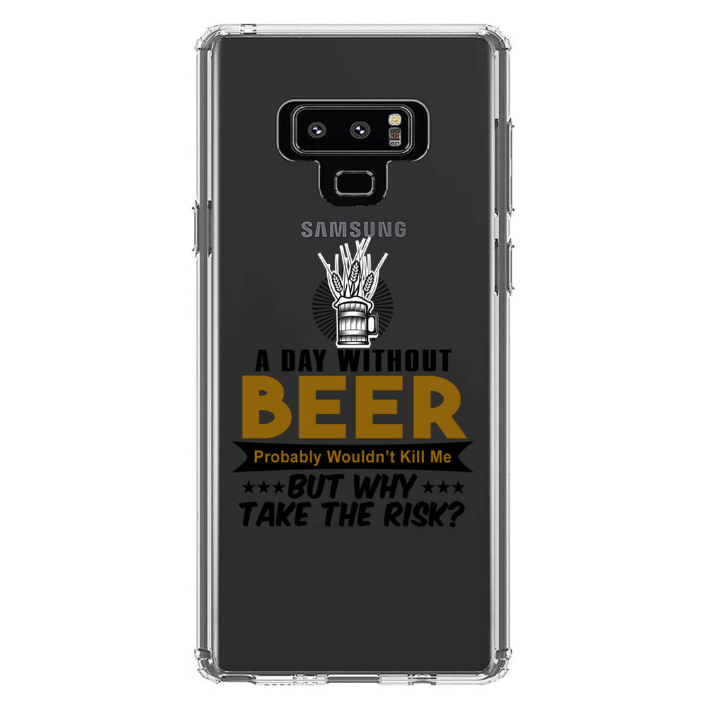 A Day Without Beer Why Take the Risk Clear Shockproof iPhone Case, view 11