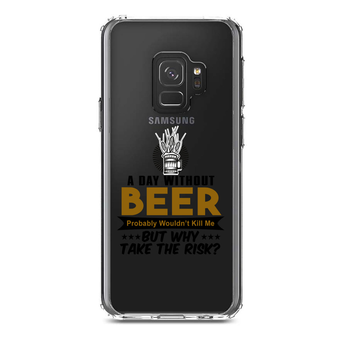 A Day Without Beer Why Take the Risk Clear Shockproof iPhone Case, view 19