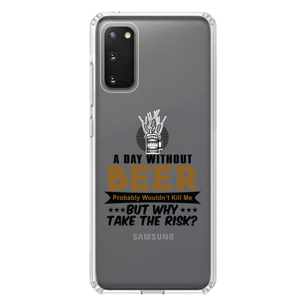 A Day Without Beer Why Take the Risk Clear Shockproof iPhone Case, view 15