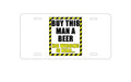 Custom Aluminum Decorative Vanity Front License Plate - Buy This Man a Beer His Wedding is Near