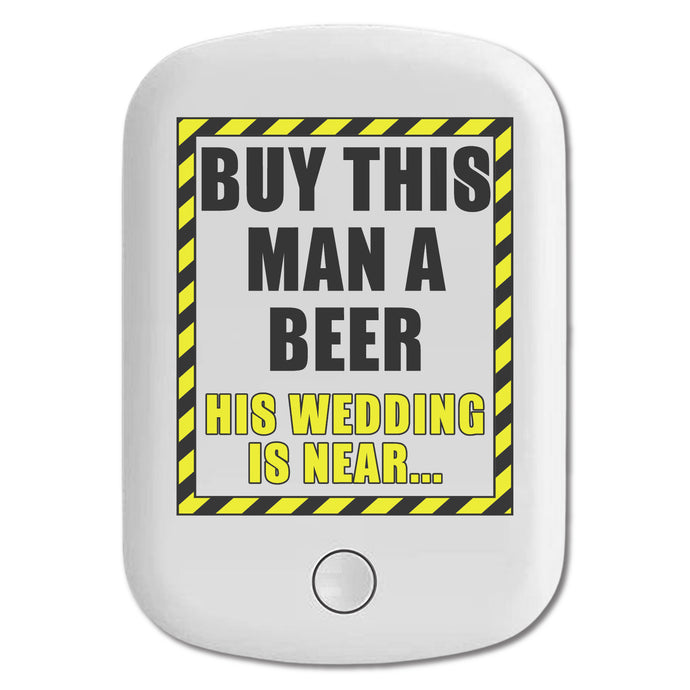 DistinctInk Magnetic Battery Pack, Wireless Portable Charger with USB-C Cable, Compatible with MagSafe iPhone 14 / 13 / 12 Series - Buy This Man a Beer His Wedding is Near