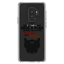 DistinctInk® Clear Shockproof Hybrid Case for Apple iPhone / Samsung Galaxy / Google Pixel - Don't Always Need a Plan Just Balls & A Beard