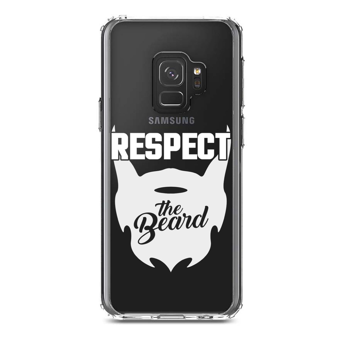 Respect the Beard Clear Shockproof iPhone Case, view 19