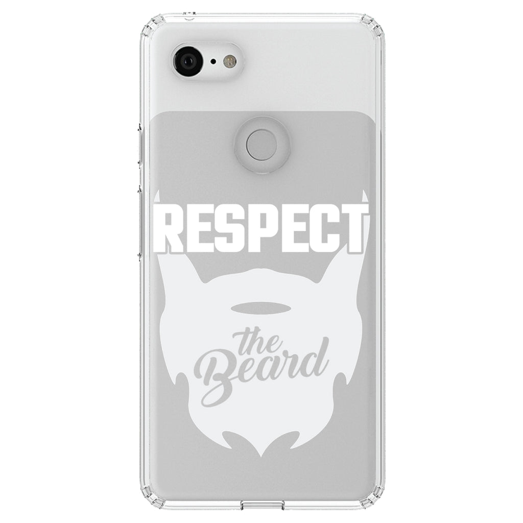 Respect the Beard Clear Shockproof iPhone Case, view 21