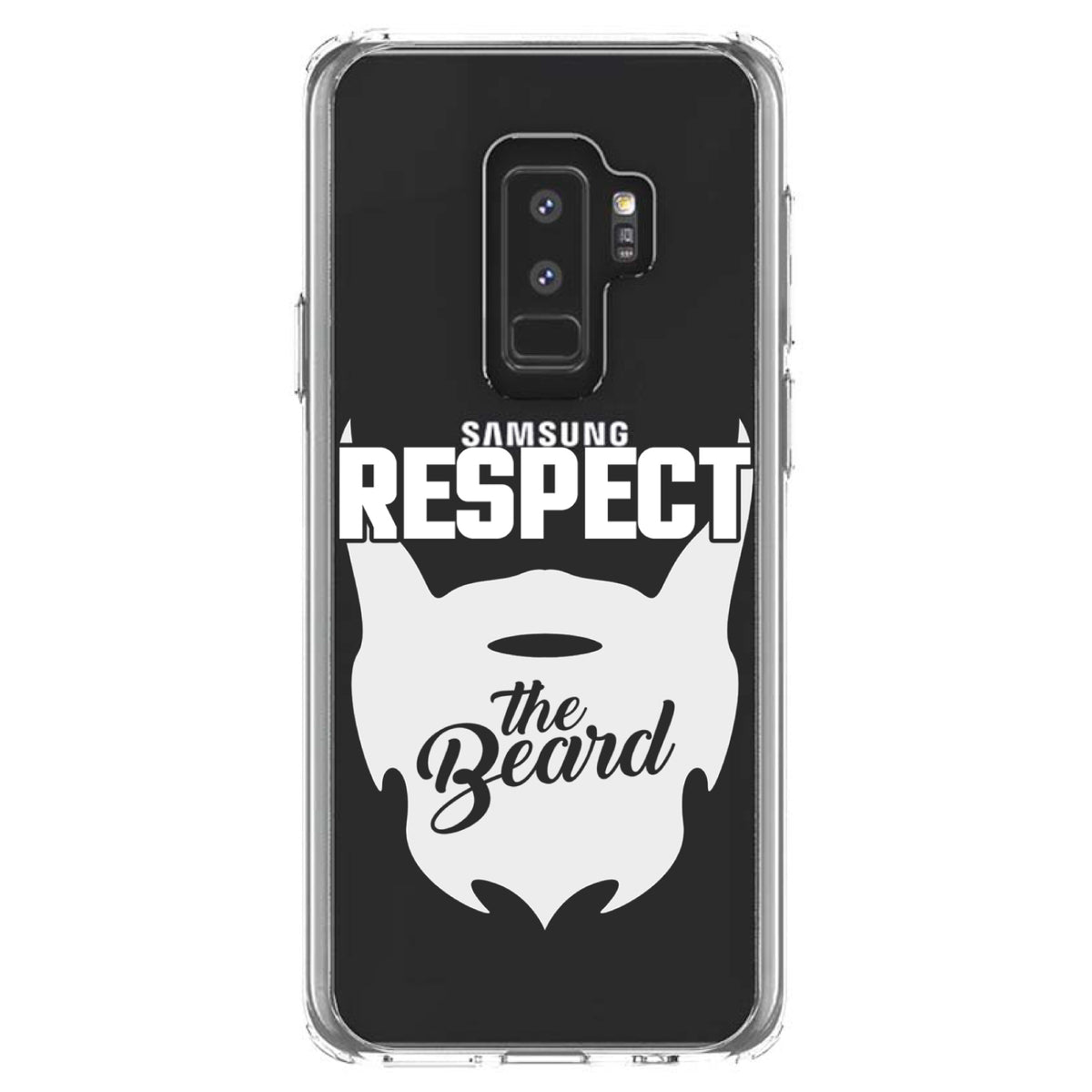 Respect the Beard Clear Shockproof iPhone Case, view 20