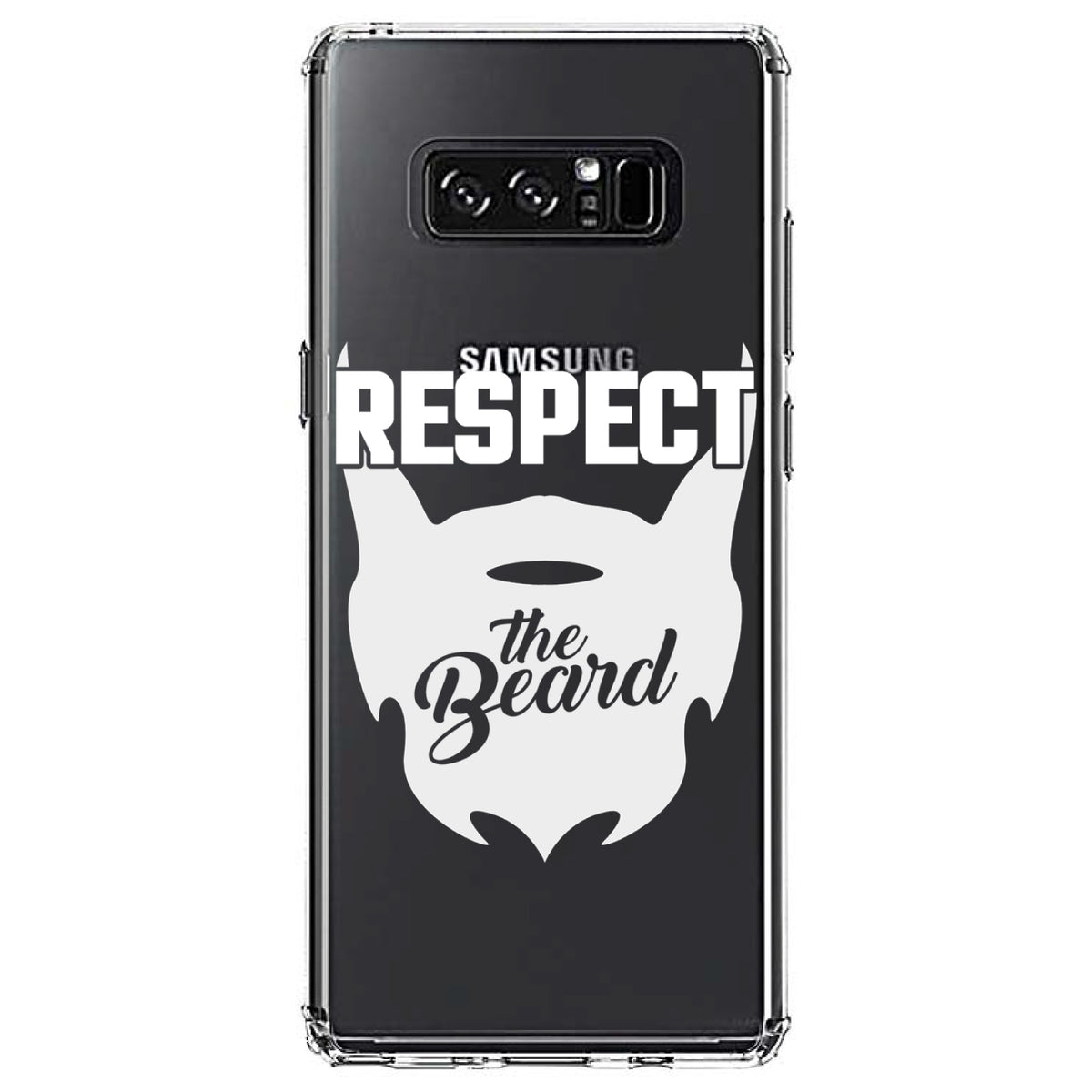 Respect the Beard Clear Shockproof iPhone Case, view 12