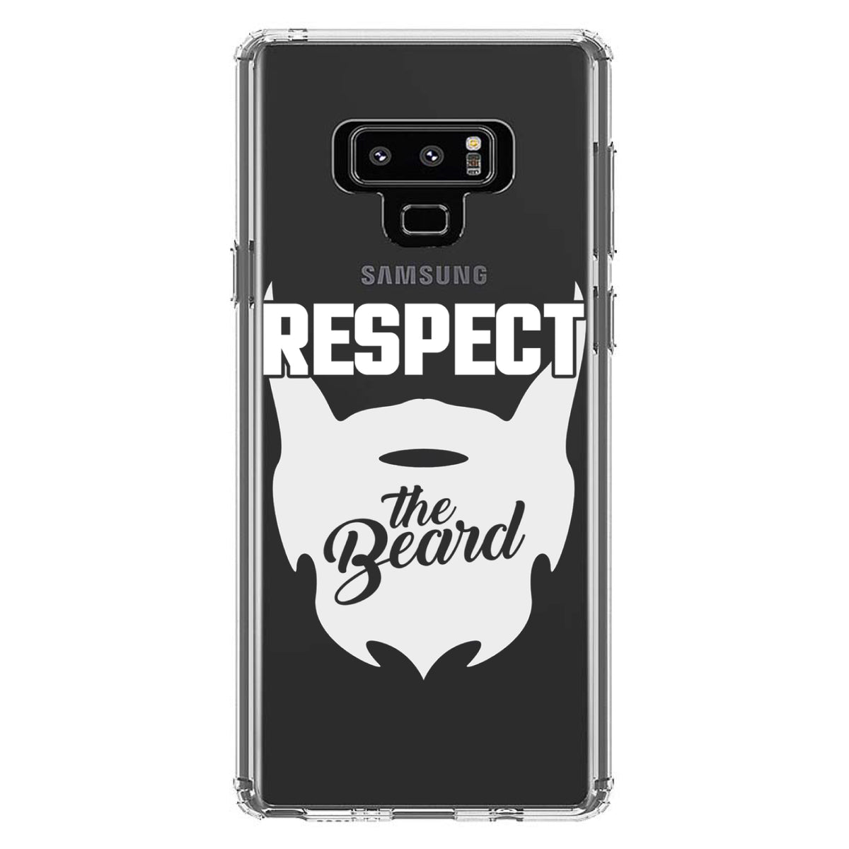 Respect the Beard Clear Shockproof iPhone Case, view 11