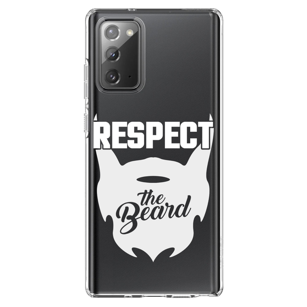 Respect the Beard Clear Shockproof iPhone Case, view 8