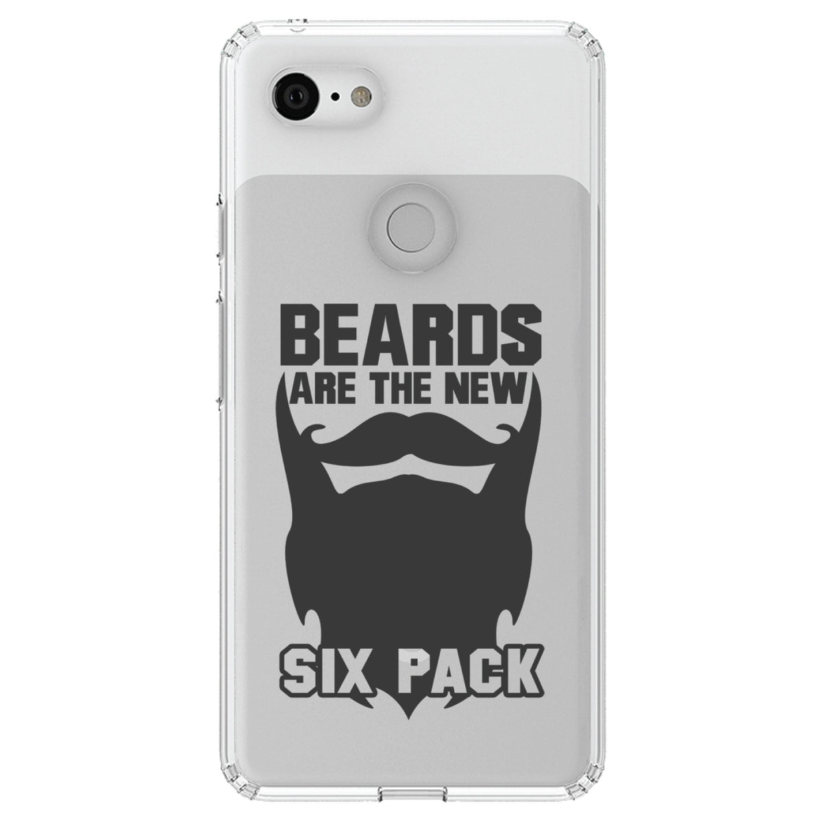 Beards are the New Six Pack Clear Shockproof iPhone Case, view 22
