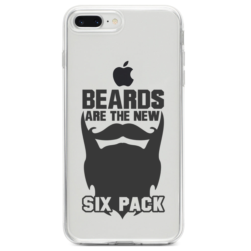 Beards are the New Six Pack Clear Shockproof iPhone Case, view 6