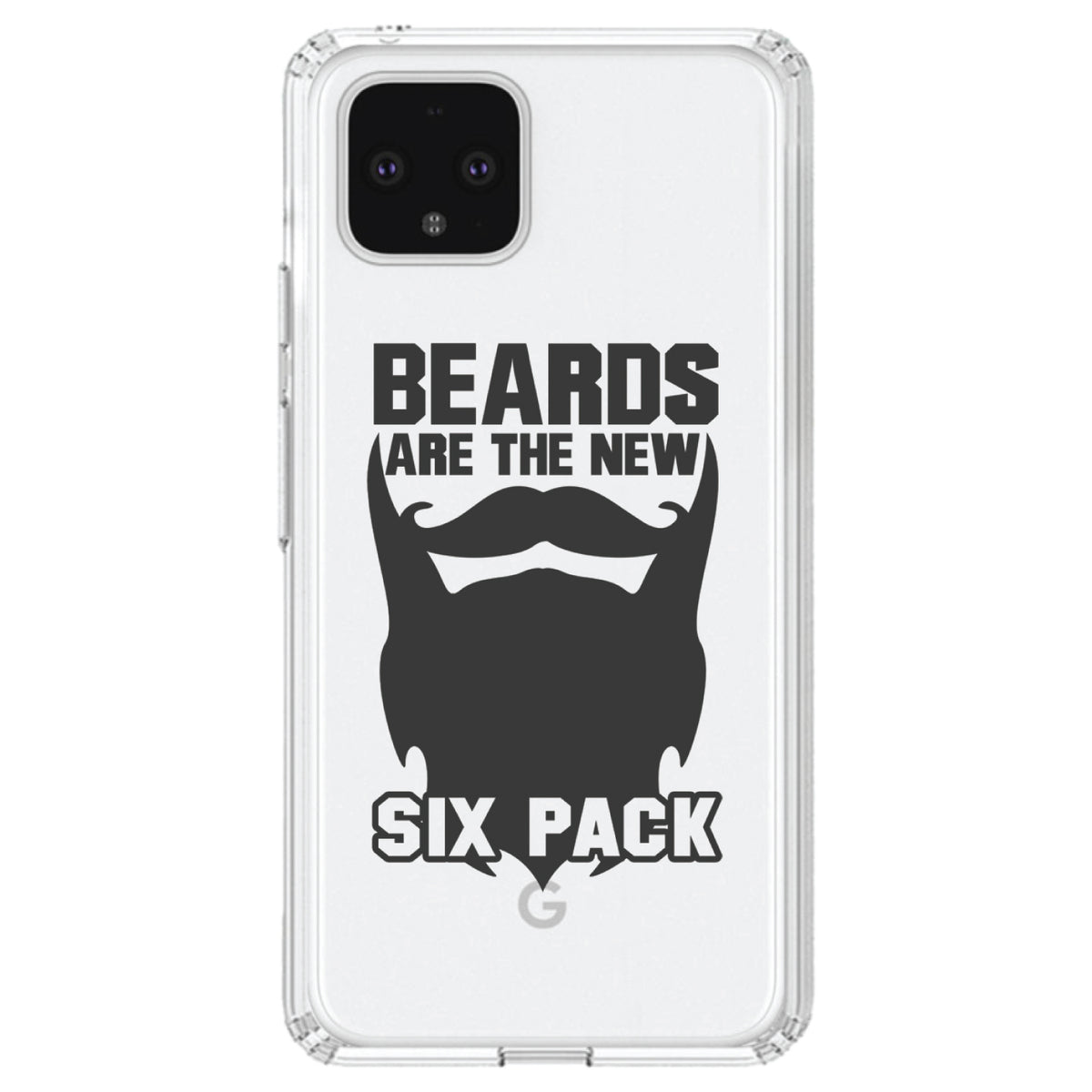 Beards are the New Six Pack Clear Shockproof iPhone Case, view 24
