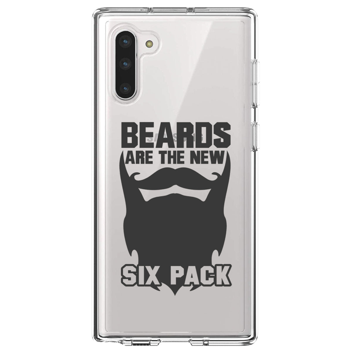 Beards are the New Six Pack Clear Shockproof iPhone Case, view 9