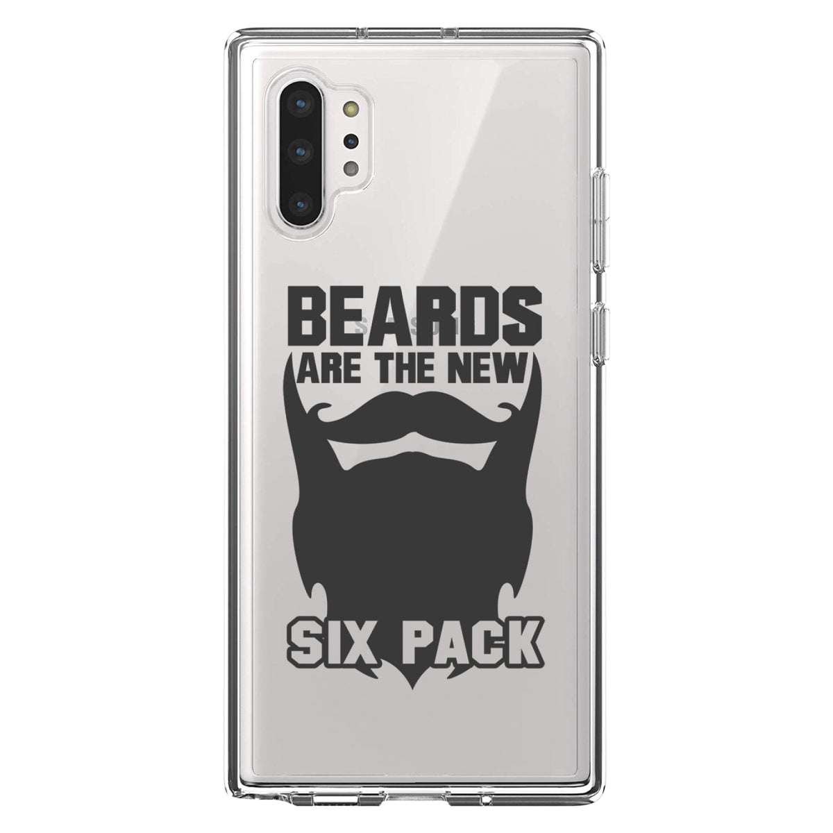 Beards are the New Six Pack Clear Shockproof iPhone Case, view 10