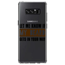 DistinctInk® Clear Shockproof Hybrid Case for Apple iPhone / Samsung Galaxy / Google Pixel - Let Me Know if My Beard Gets in Your Way