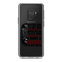 DistinctInk® Clear Shockproof Hybrid Case for Apple iPhone / Samsung Galaxy / Google Pixel - I have a Beard to Get Love & Sex