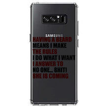 DistinctInk® Clear Shockproof Hybrid Case for Apple iPhone / Samsung Galaxy / Google Pixel - Beard - I Make the Rules, Do What I Want