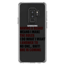 DistinctInk® Clear Shockproof Hybrid Case for Apple iPhone / Samsung Galaxy / Google Pixel - Beard - I Make the Rules, Do What I Want