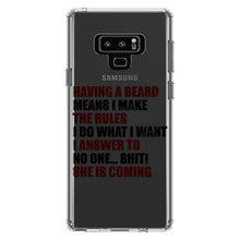 DistinctInk® Clear Shockproof Hybrid Case for Apple iPhone / Samsung Galaxy / Google Pixel - Beard - I Make the Rules, Do What I Want