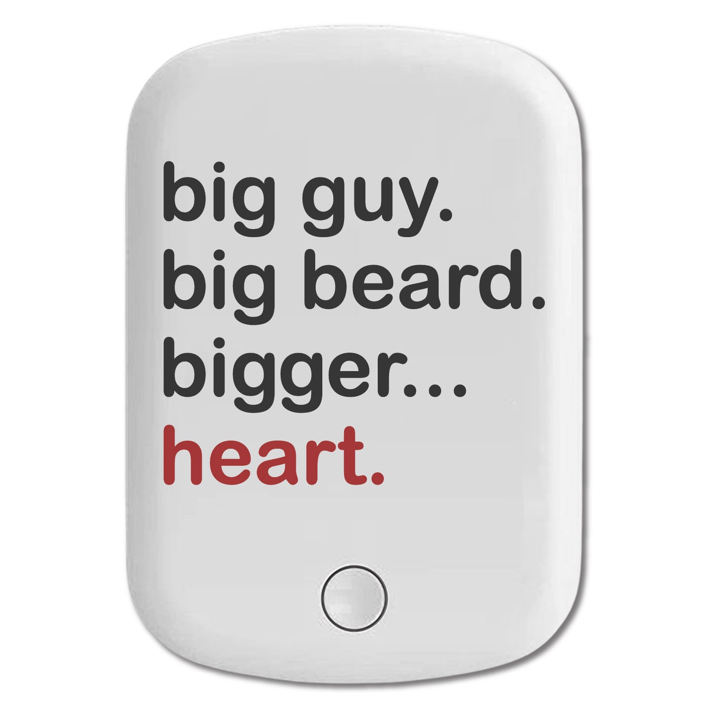 DistinctInk Magnetic Battery Pack, Wireless Portable Charger with USB-C Cable, Compatible with MagSafe iPhone 14 / 13 / 12 Series - Big Guy.  Big Beard.  Bigger… Heart.