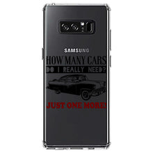 DistinctInk® Clear Shockproof Hybrid Case for Apple iPhone / Samsung Galaxy / Google Pixel - How Many Cars Do I Need?  Just One More