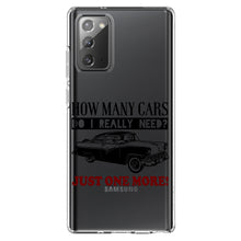 DistinctInk® Clear Shockproof Hybrid Case for Apple iPhone / Samsung Galaxy / Google Pixel - How Many Cars Do I Need?  Just One More