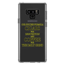 DistinctInk® Clear Shockproof Hybrid Case for Apple iPhone / Samsung Galaxy / Google Pixel - Success Formula - Cigars & Coffee