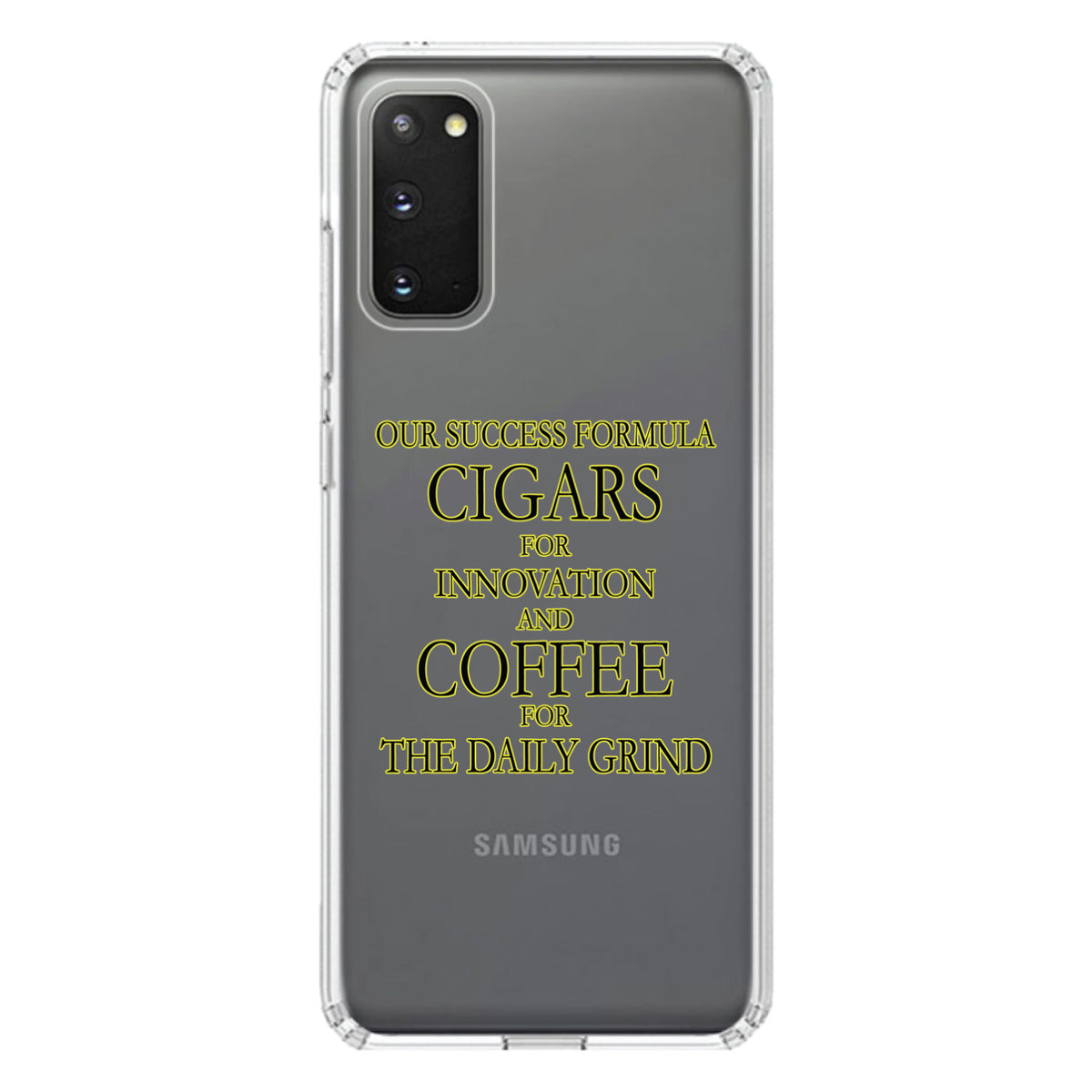 Success Formula, Cigars & Coffee Clear Shockproof iPhone Case, view 13