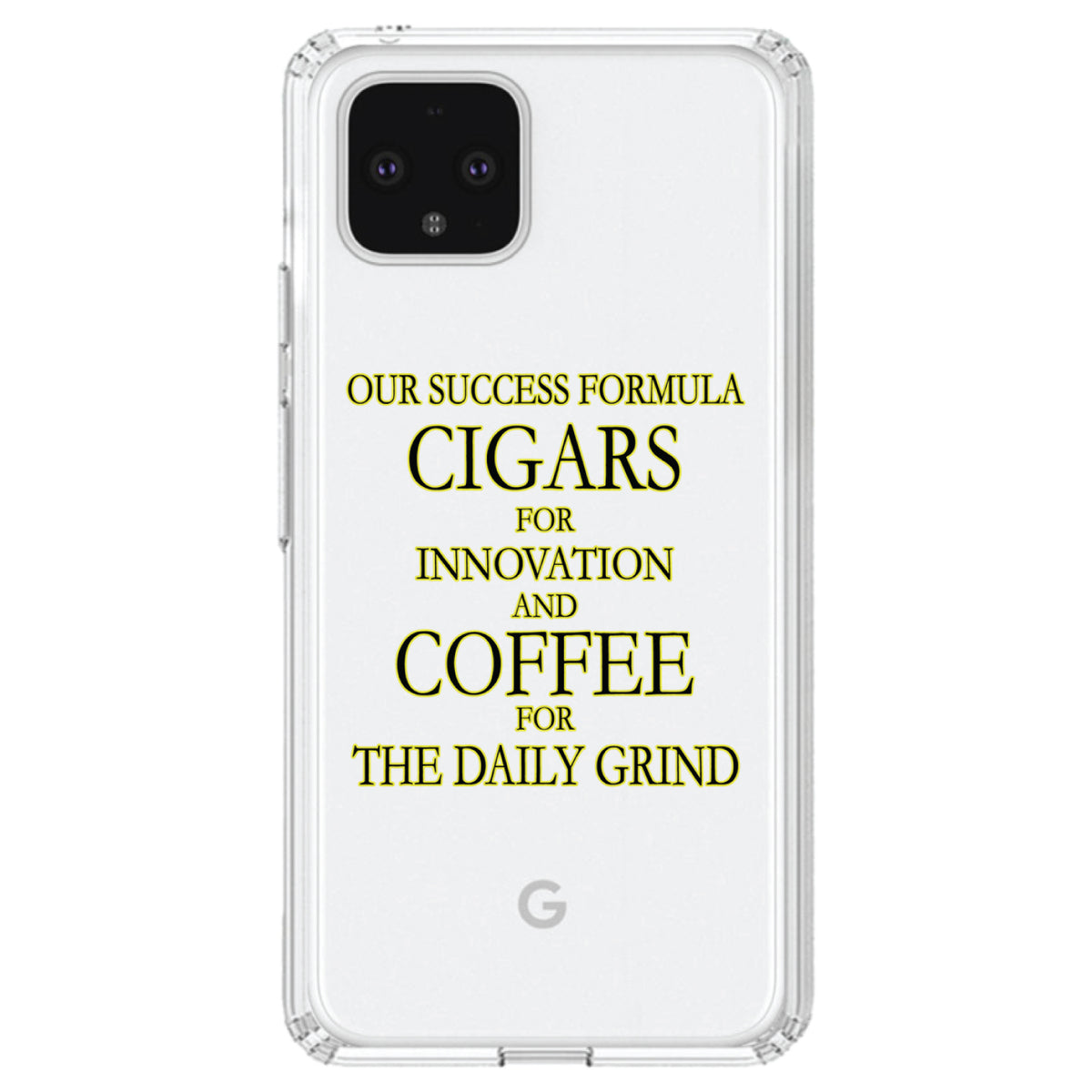 Success Formula, Cigars & Coffee Clear Shockproof iPhone Case, view 24