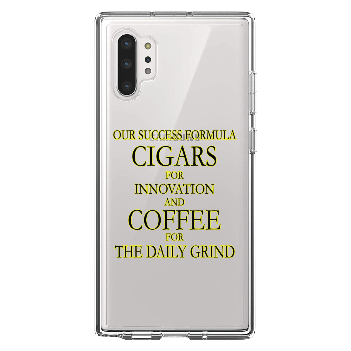 Success Formula, Cigars & Coffee Clear Shockproof iPhone Case, view 10
