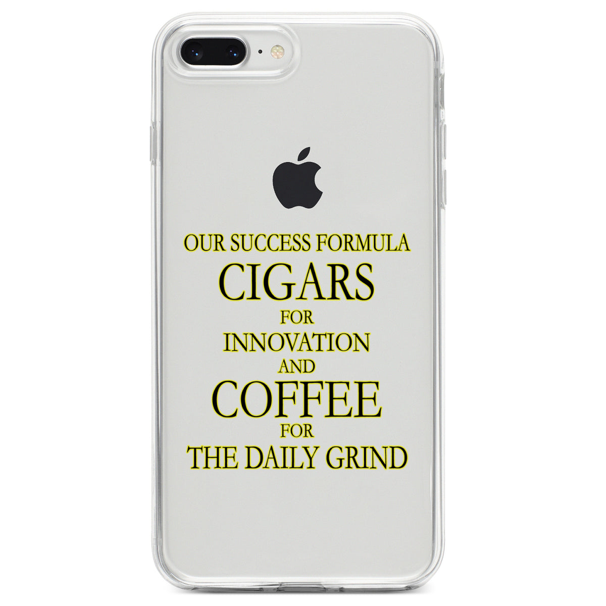 Success Formula, Cigars & Coffee Clear Shockproof iPhone Case, view 6