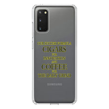 DistinctInk® Clear Shockproof Hybrid Case for Apple iPhone / Samsung Galaxy / Google Pixel - Success Formula - Cigars & Coffee