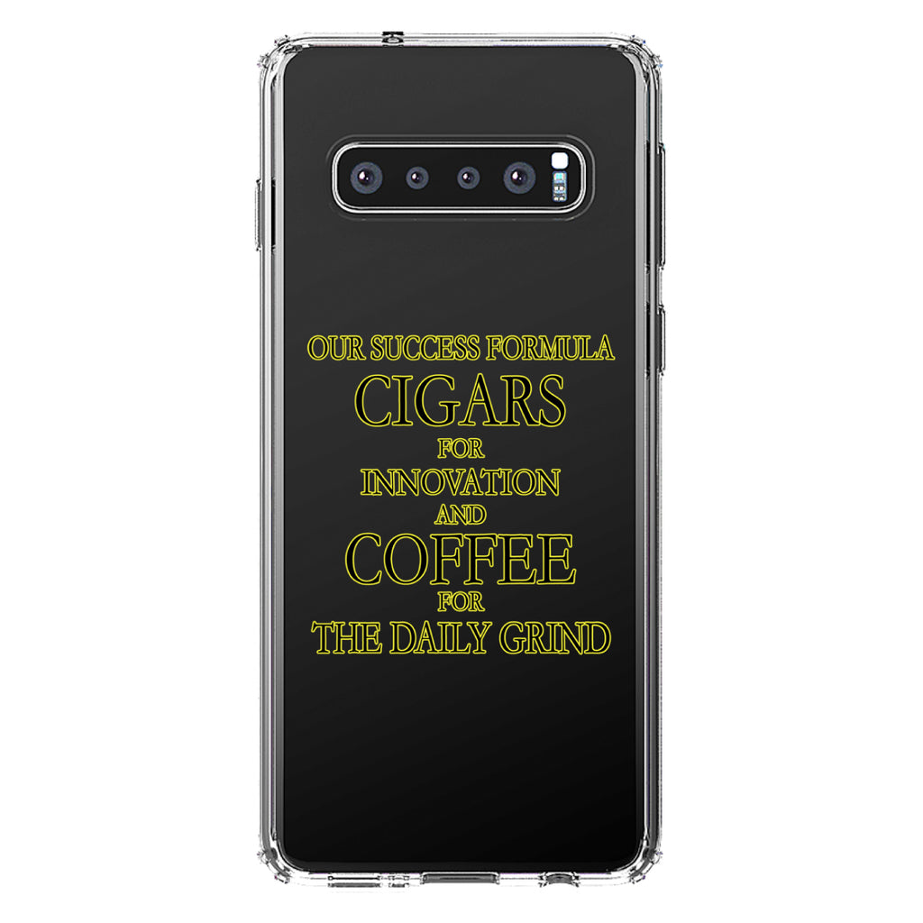 Success Formula, Cigars & Coffee Clear Shockproof iPhone Case, view 17