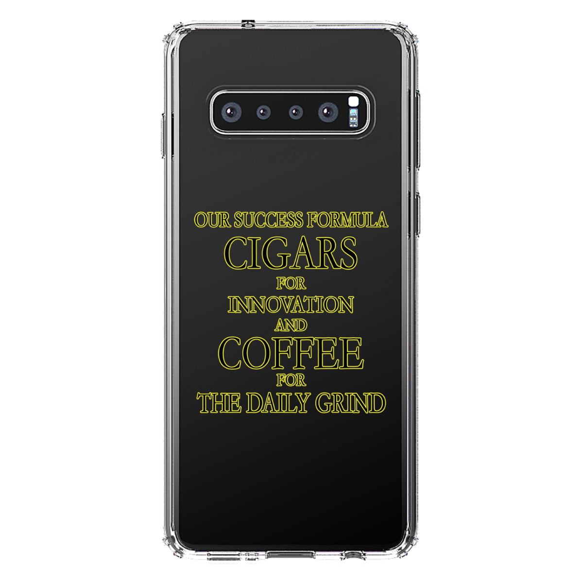 Success Formula, Cigars & Coffee Clear Shockproof iPhone Case, view 17