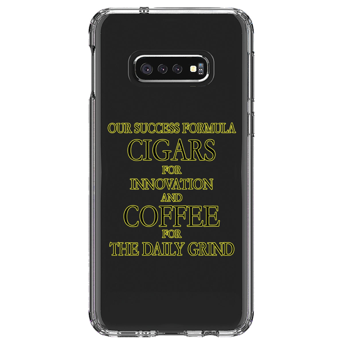 Success Formula, Cigars & Coffee Clear Shockproof iPhone Case, view 18