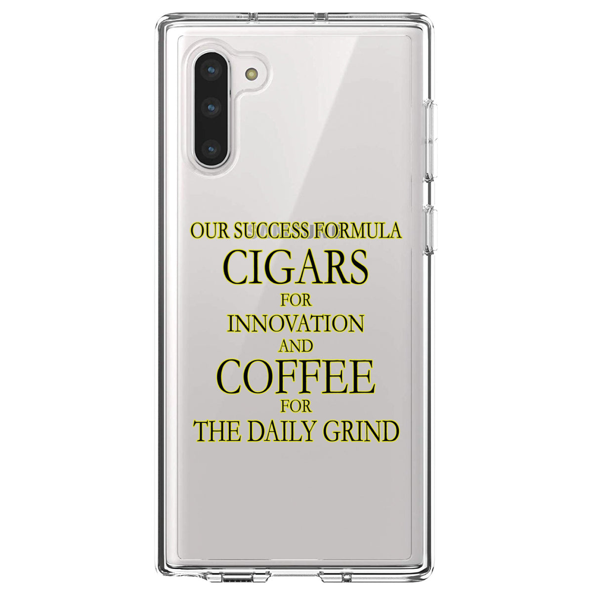 Success Formula, Cigars & Coffee Clear Shockproof iPhone Case, view 9