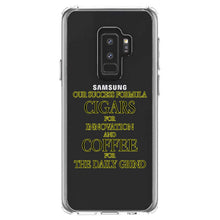 DistinctInk® Clear Shockproof Hybrid Case for Apple iPhone / Samsung Galaxy / Google Pixel - Success Formula - Cigars & Coffee