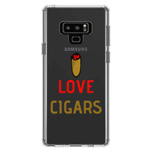 DistinctInk® Clear Shockproof Hybrid Case for Apple iPhone / Samsung Galaxy / Google Pixel - I Love Cigars
