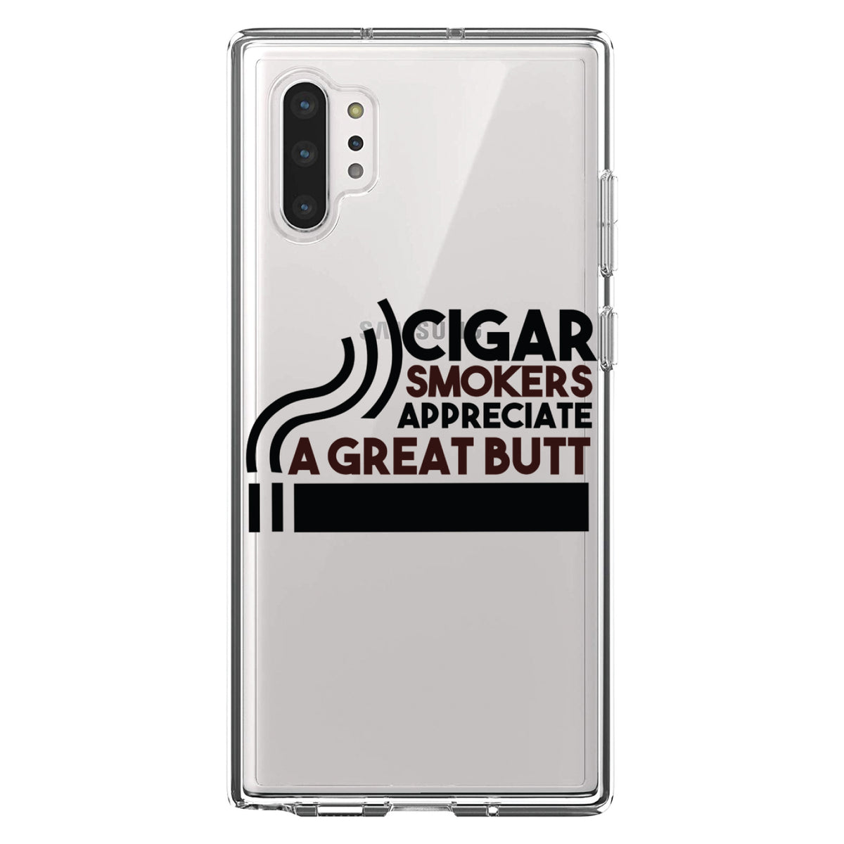 Cigar Smokers Appreciate a Great Butt Clear Shockproof iPhone Case, view 10