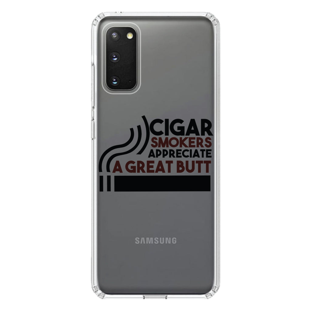 Cigar Smokers Appreciate a Great Butt Clear Shockproof iPhone Case, view 15