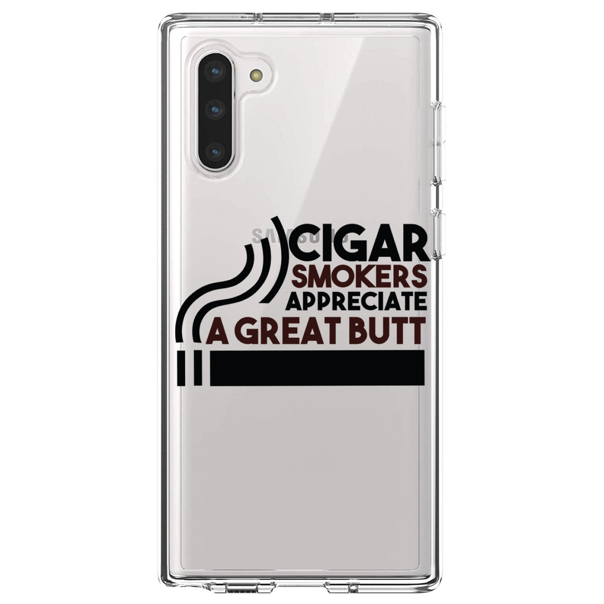 Cigar Smokers Appreciate a Great Butt Clear Shockproof iPhone Case, view 9