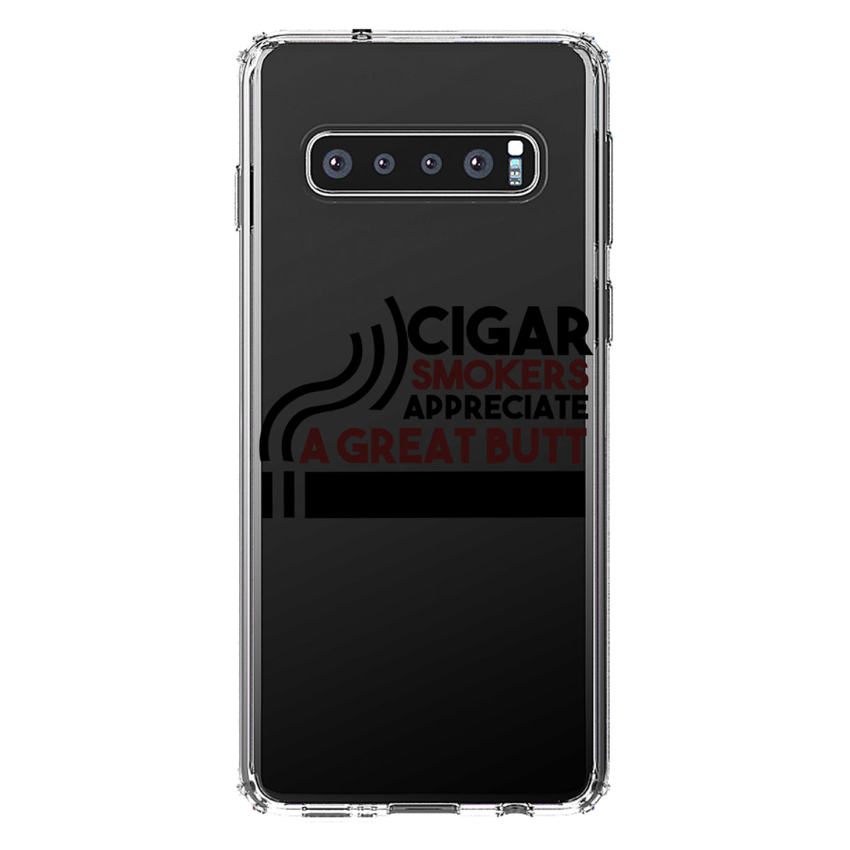 Cigar Smokers Appreciate a Great Butt Clear Shockproof iPhone Case, view 17