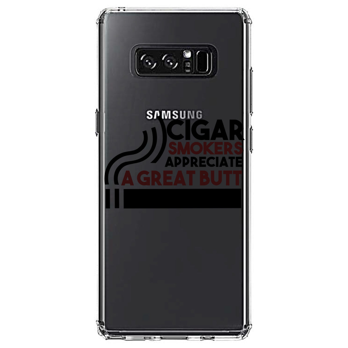 Cigar Smokers Appreciate a Great Butt Clear Shockproof iPhone Case, view 12