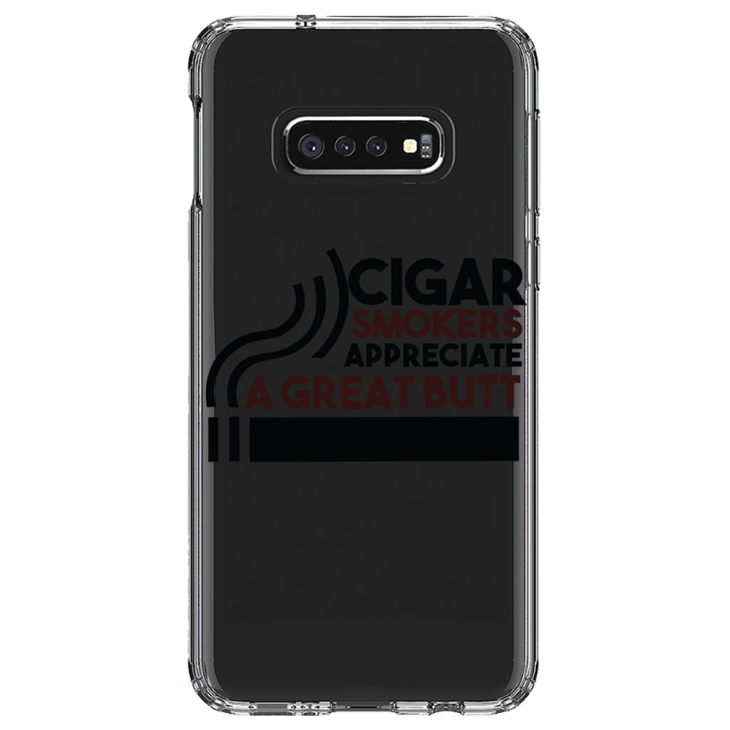 Cigar Smokers Appreciate a Great Butt Clear Shockproof iPhone Case, view 18